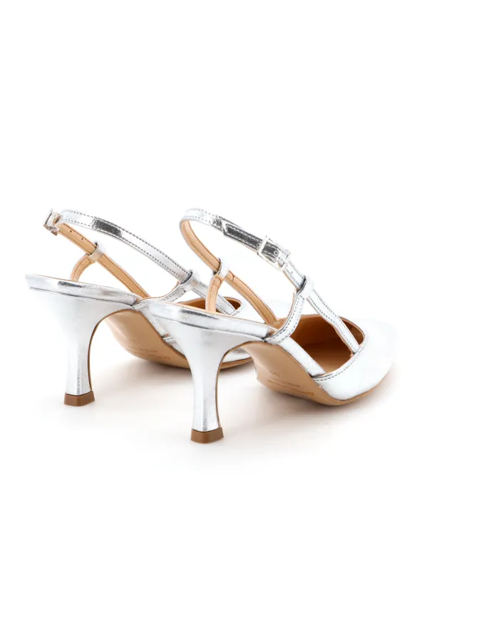 Nacrèe Slingback Argento - Glamour Calzature