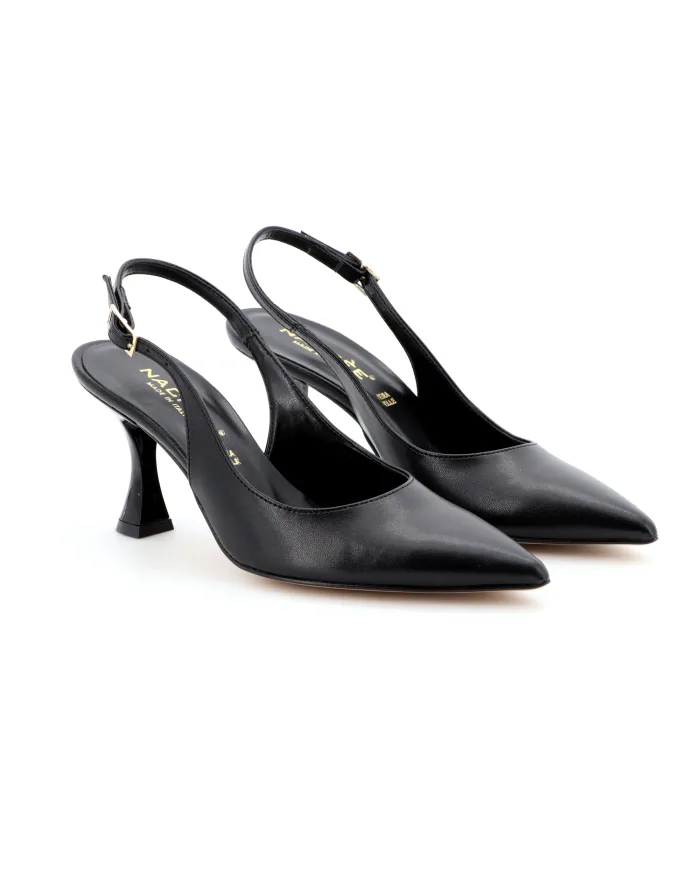 Nacrèe Slingback Nero - Glamour Calzature