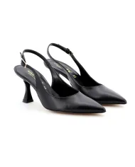 Nacrèe Slingback Nero - Glamour Calzature