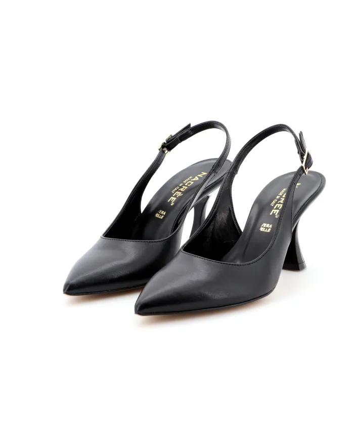 Nacrèe Slingback Nero - Glamour Calzature