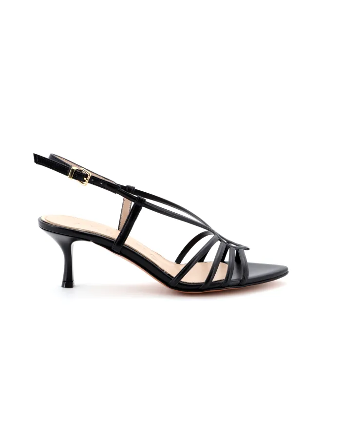 ALBANO Sandalo Nero - Glamour Calzature