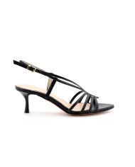 ALBANO Sandalo Nero - Glamour Calzature