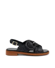 Frau Sandalo Nero - Glamour Calzature