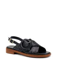 Frau Sandalo Nero - Glamour Calzature