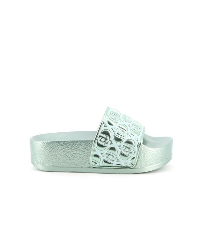 LIU-JO Ciabatta Verde - Glamour Calzature