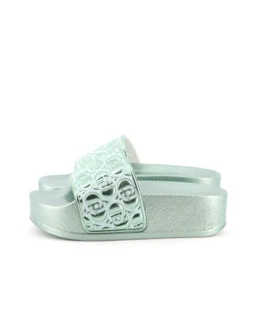 LIU-JO Ciabatta Verde - Glamour Calzature