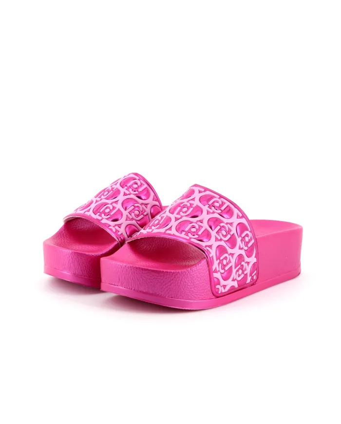 LIU-JO Ciabatta Fucsia - Glamour Calzature LIU-JO Ciabatta Fucsia - Glamour Calzature