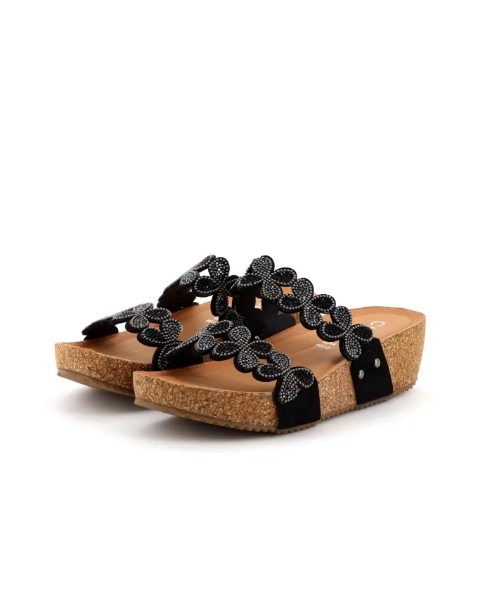 Cinzia Soft Ciabatta Nero - Glamour Calzature