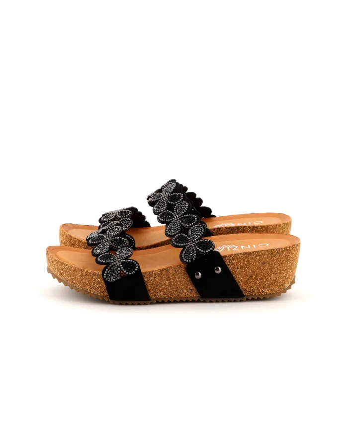Cinzia Soft Ciabatta Nero - Glamour Calzature