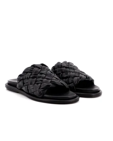 JANET&JANET Ciabatta Nero - Glamour Calzature