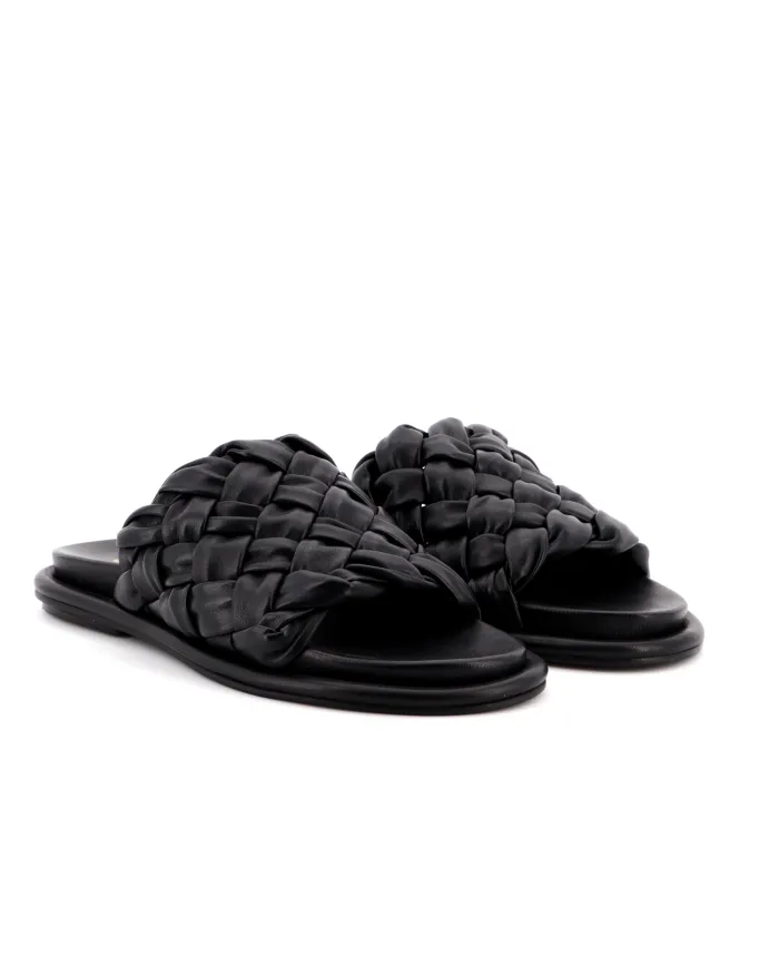 JANET&JANET Ciabatta Nero - Glamour Calzature