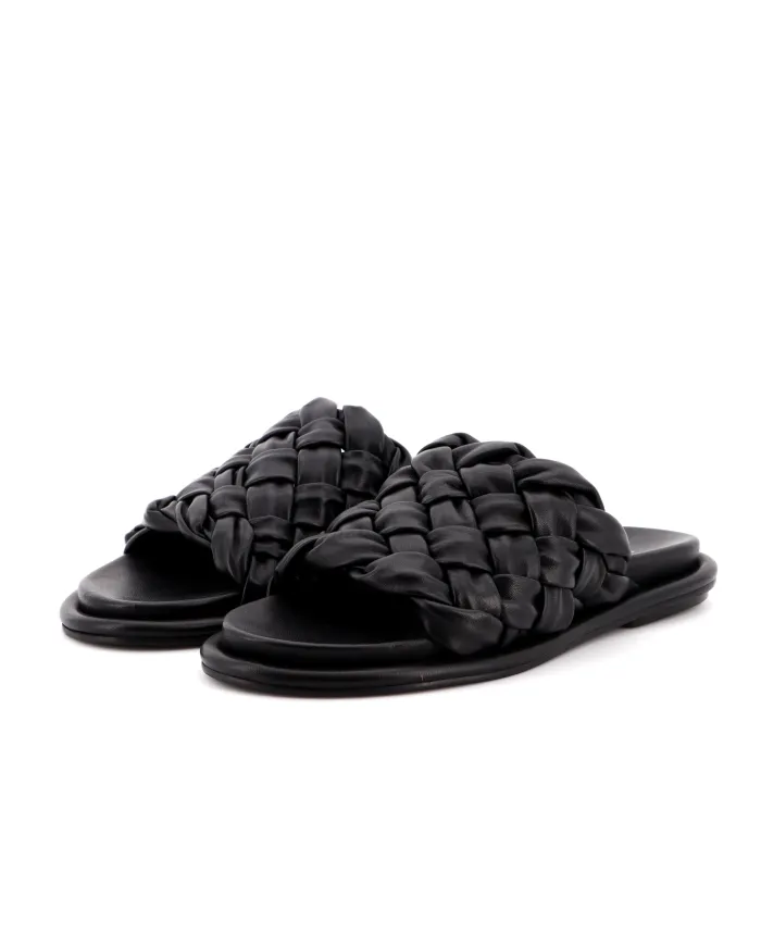 JANET&JANET Ciabatta Nero - Glamour Calzature