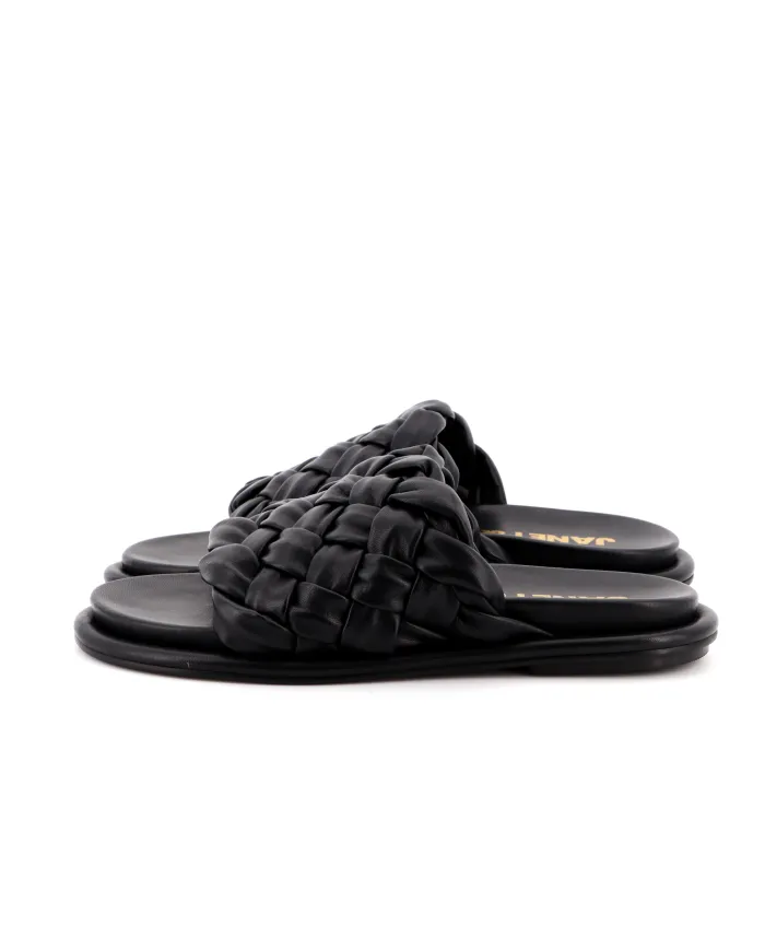 JANET&JANET Ciabatta Nero - Glamour Calzature