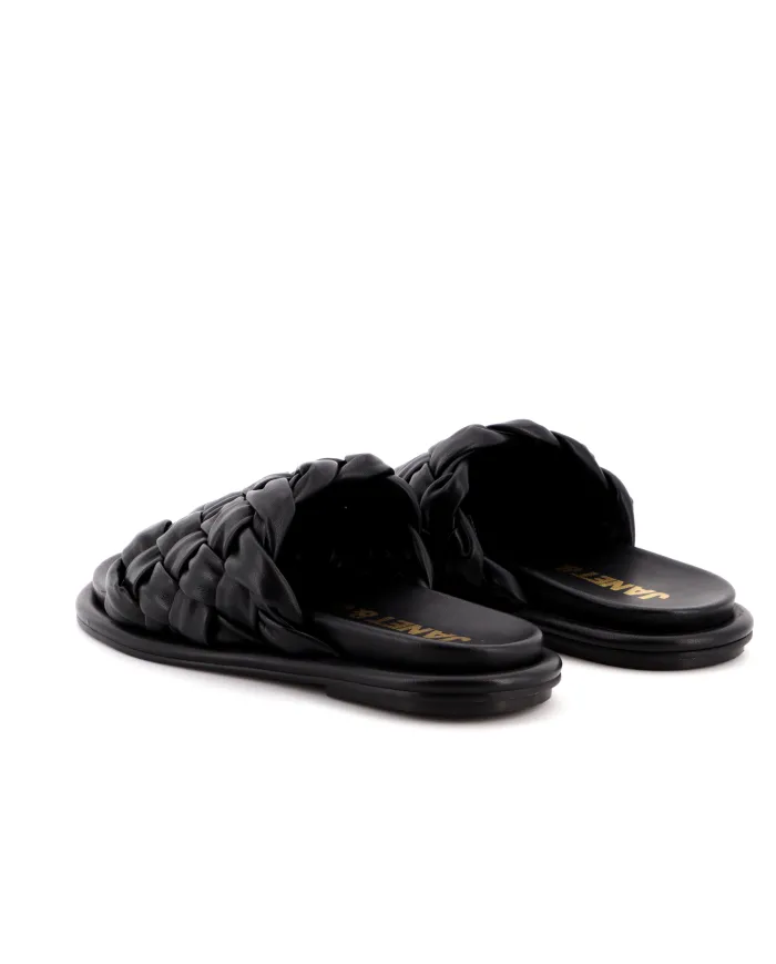 JANET&JANET Ciabatta Nero - Glamour Calzature