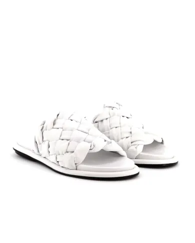 JANET&JANET Ciabatta Bianco - Glamour Calzature