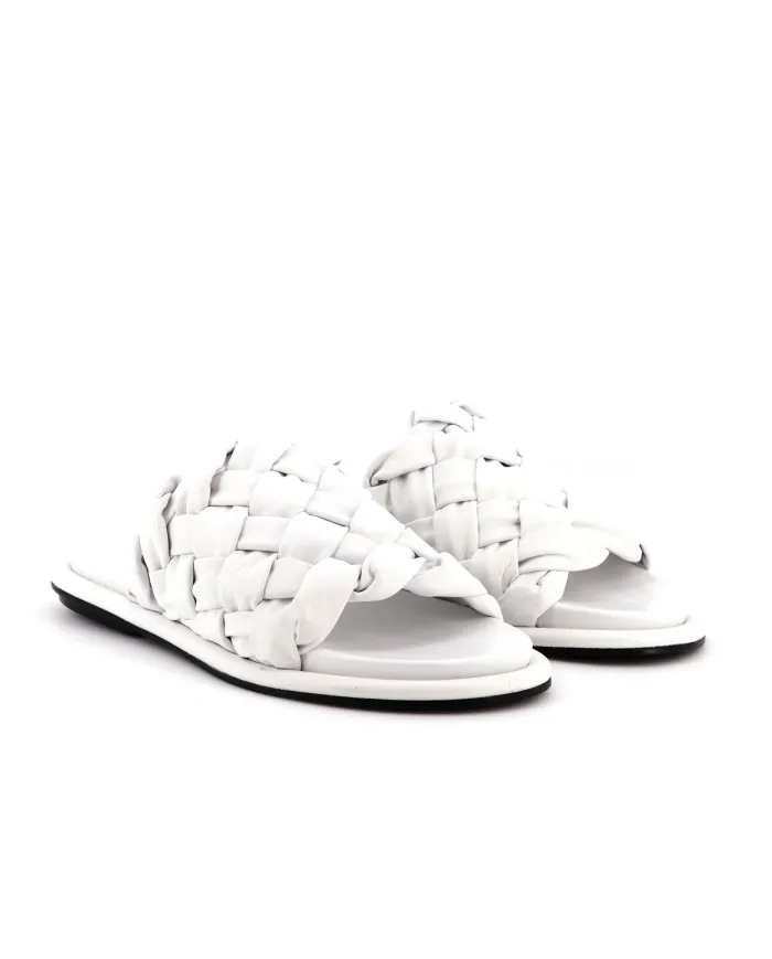 JANET&JANET Ciabatta Bianco - Glamour Calzature