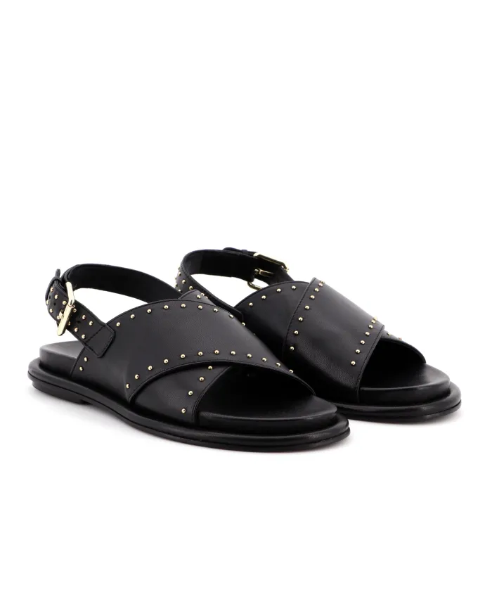 JANET&JANET Sandalo Nero - Glamour Calzature