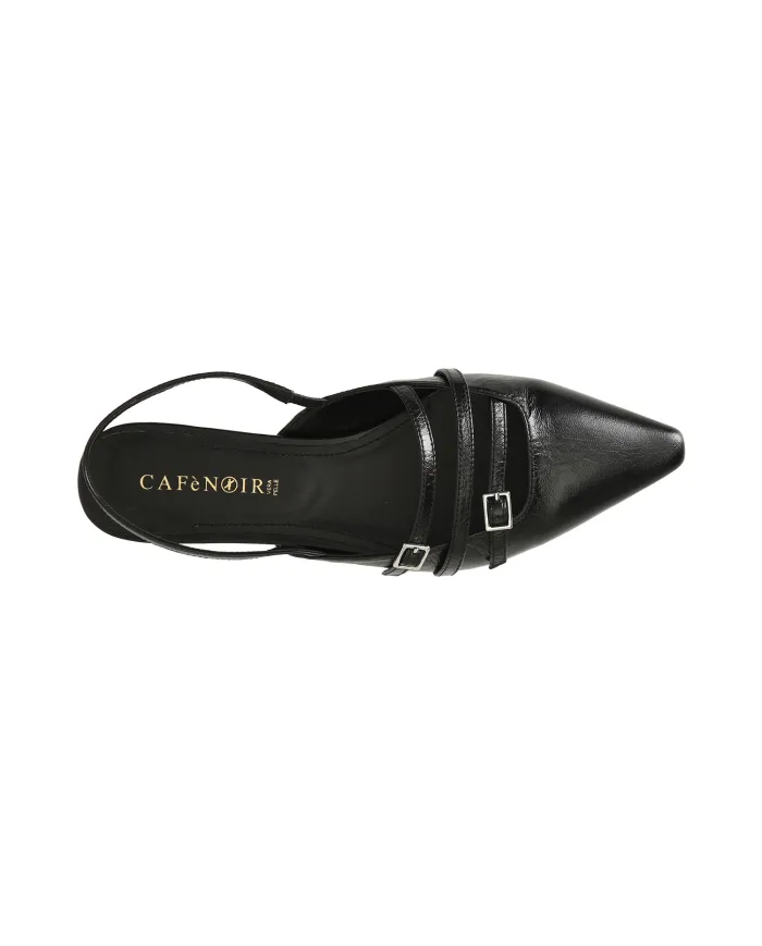 CafèNoir Slingback Nero - Glamour Calzature