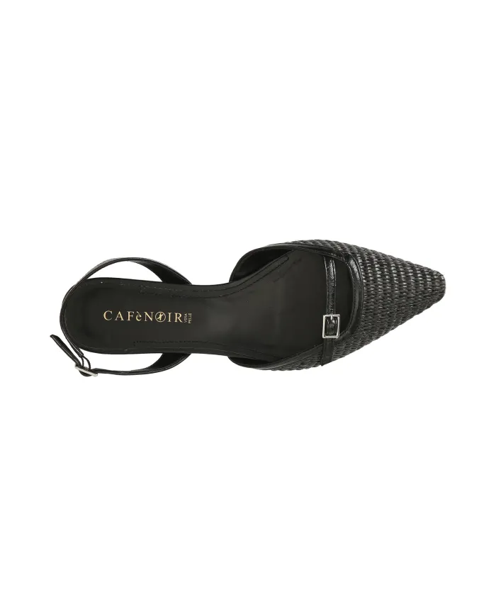 CafèNoir Slingback Nero - Glamour Calzature