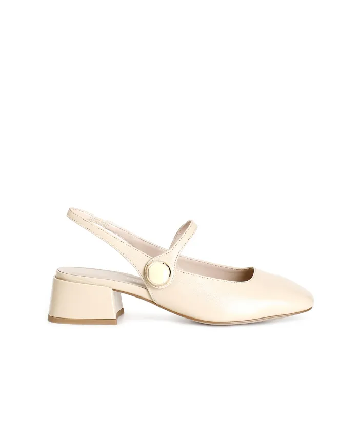 CafèNoir Slingback Beige - Glamour Calzature