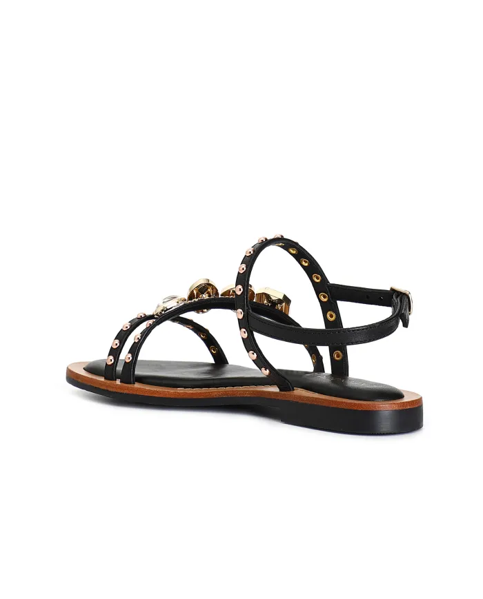 CafèNoir Sandalo Nero - Glamour Calzature