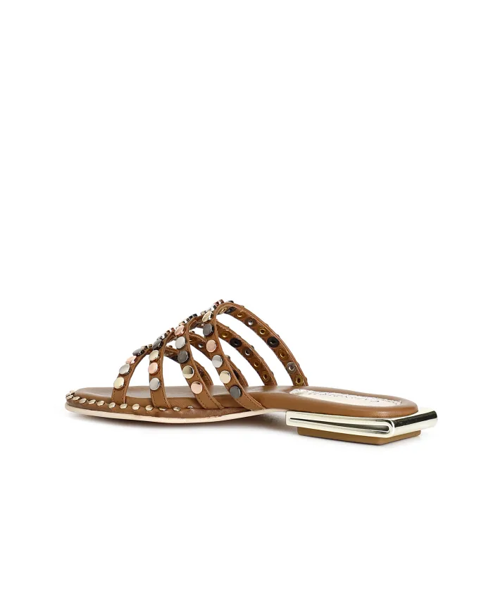 CafèNoir Ciabatta Cuoio - Glamour Calzature