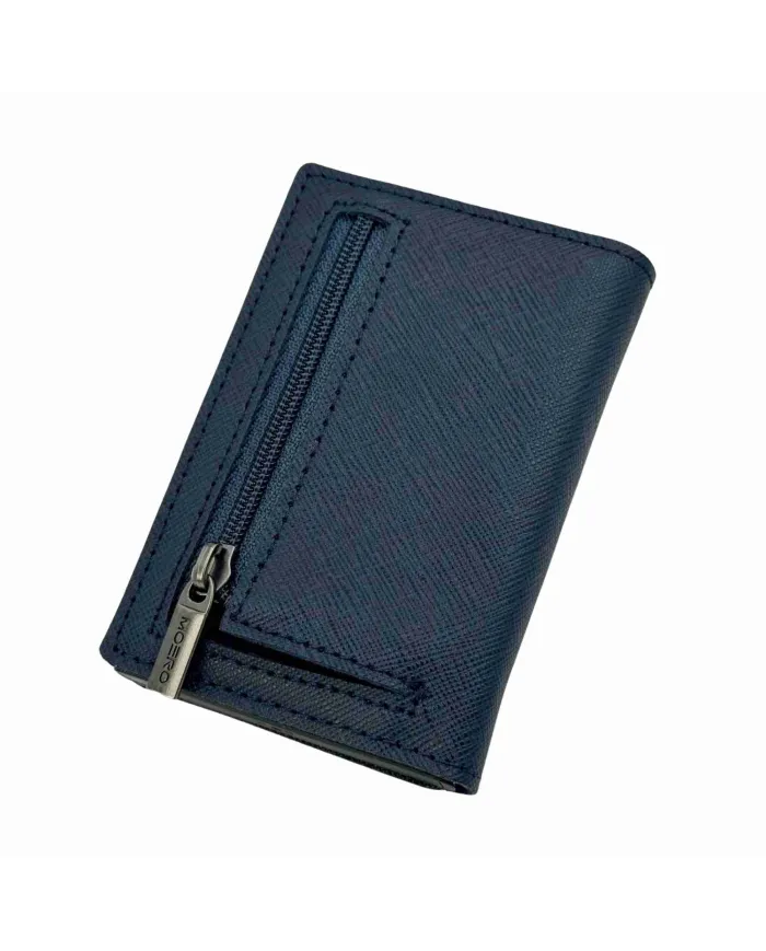Moero Pro Saffiano Zip Blu - Glamour Calzature