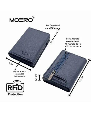 Moero Pro Saffiano Zip Blu - Glamour Calzature Moero Pro Saffiano Zip Blu - Glamour Calzature