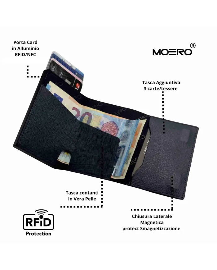 Moero Pro Saffiano Zip Blu - Glamour Calzature