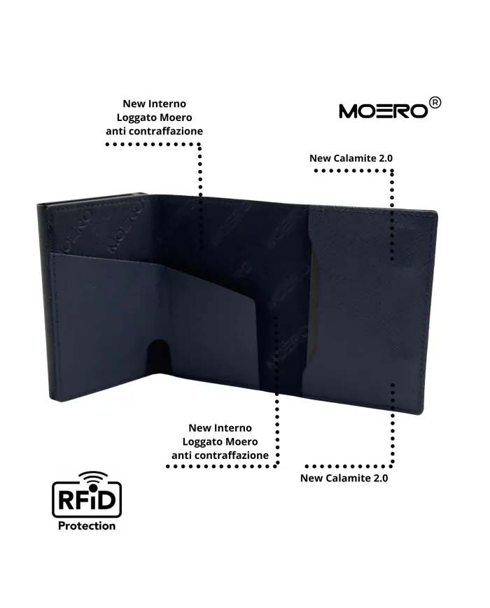 Moero Pro Saffiano Zip Blu - Glamour Calzature