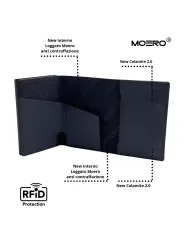 Moero Pro Saffiano Zip Blu - Glamour Calzature