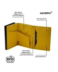 Moero Pro Saffiano Zip Giallo - Glamour Calzature
