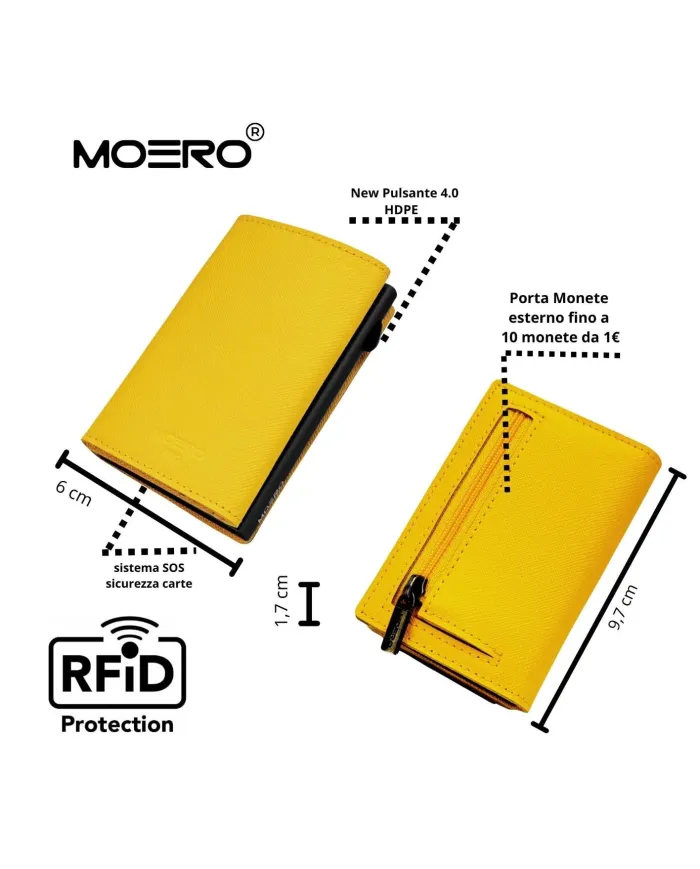 Moero Pro Saffiano Zip Giallo - Glamour Calzature