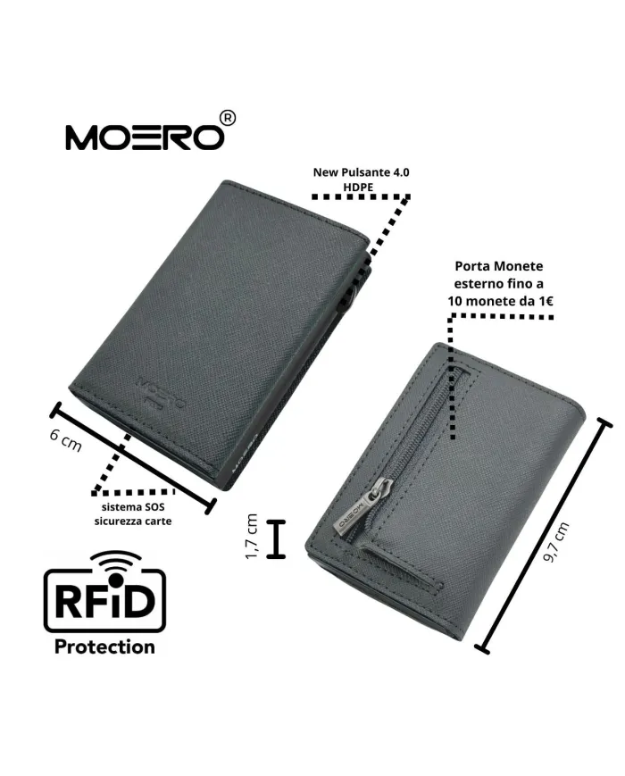 Moero Pro Saffiano Zip Grigio - Glamour Calzature