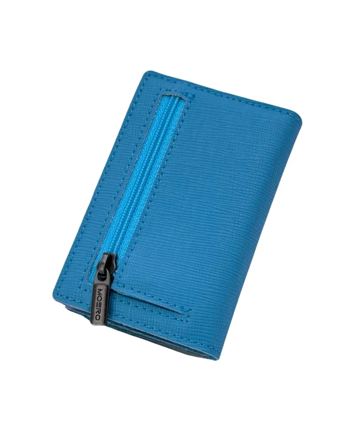 Moero Pro Saffiano Zip Azzurro - Glamour Calzature
