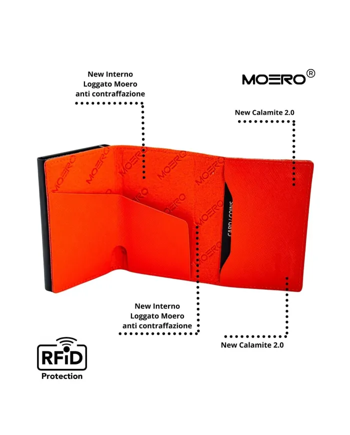 Moero Pro Saffiano Zip Arancio - Glamour Calzature