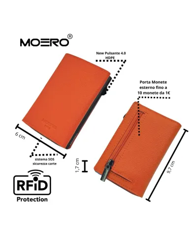 Moero Pro Saffiano Zip Arancio - Glamour Calzature