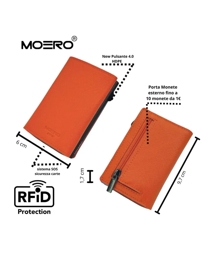 Moero Pro Saffiano Zip Arancio - Glamour Calzature