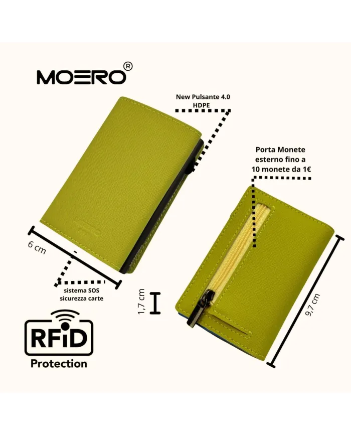 Moero Pro Saffiano Zip Verde - Glamour Calzature