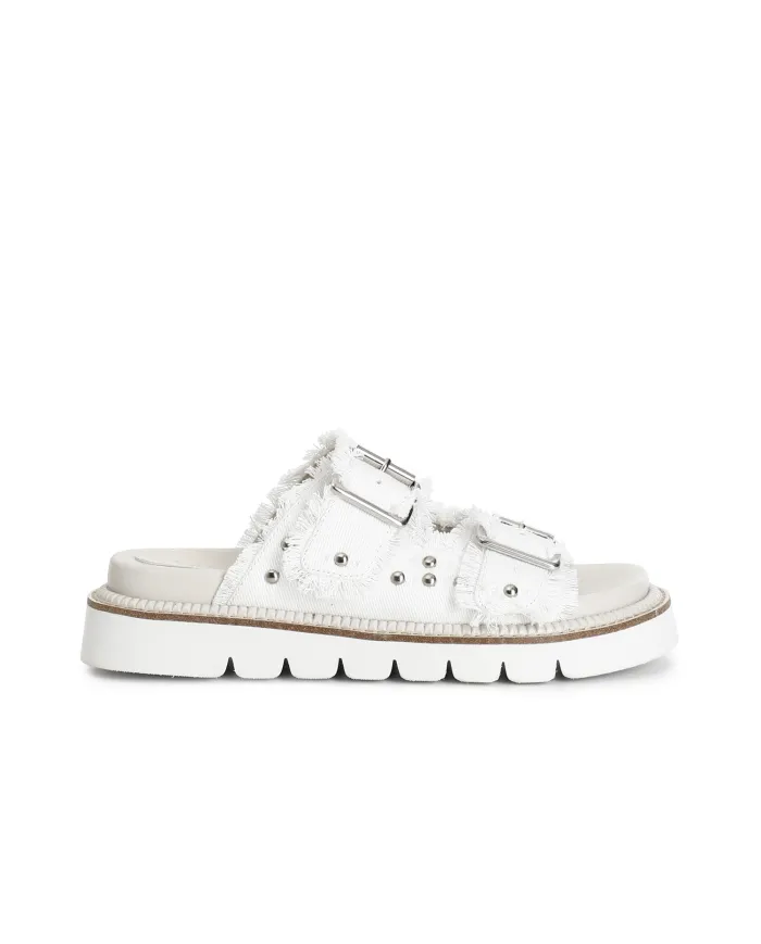 CafèNoir Ciabatta Bianco - Glamour Calzature