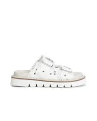 CafèNoir Ciabatta Bianco - Glamour Calzature