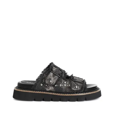 CafèNoir Ciabatta Nero - Glamour Calzature