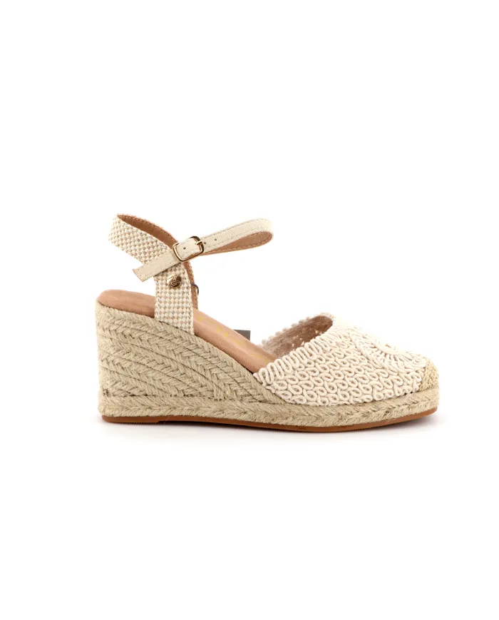 Etika Valenciana Croche Beige - Glamour Calzature
