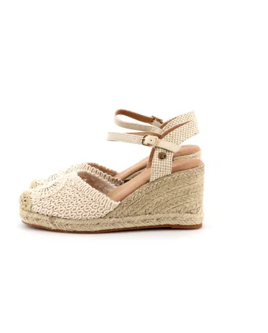 Etika Valenciana Croche Beige - Glamour Calzature Etika Valenciana Croche Beige - Glamour Calzature