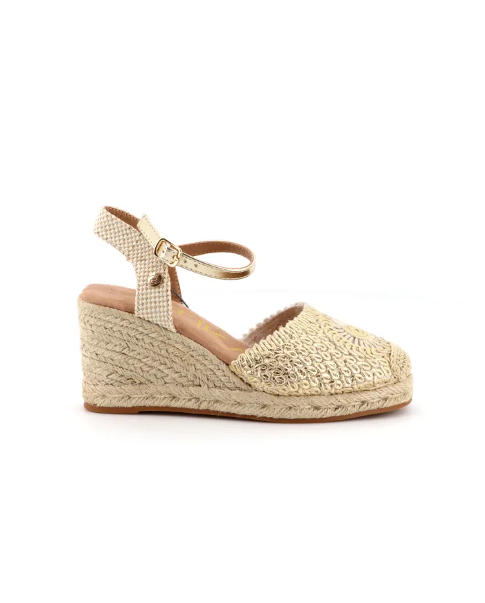 Etika Valenciana Croche Oro - Glamour Calzature