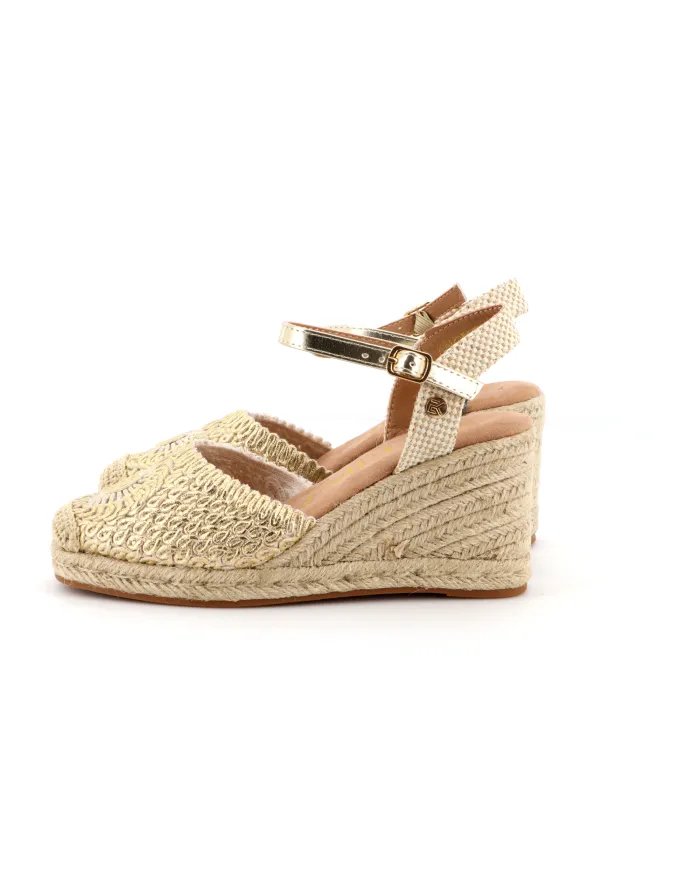 Etika Valenciana Croche Oro - Glamour Calzature