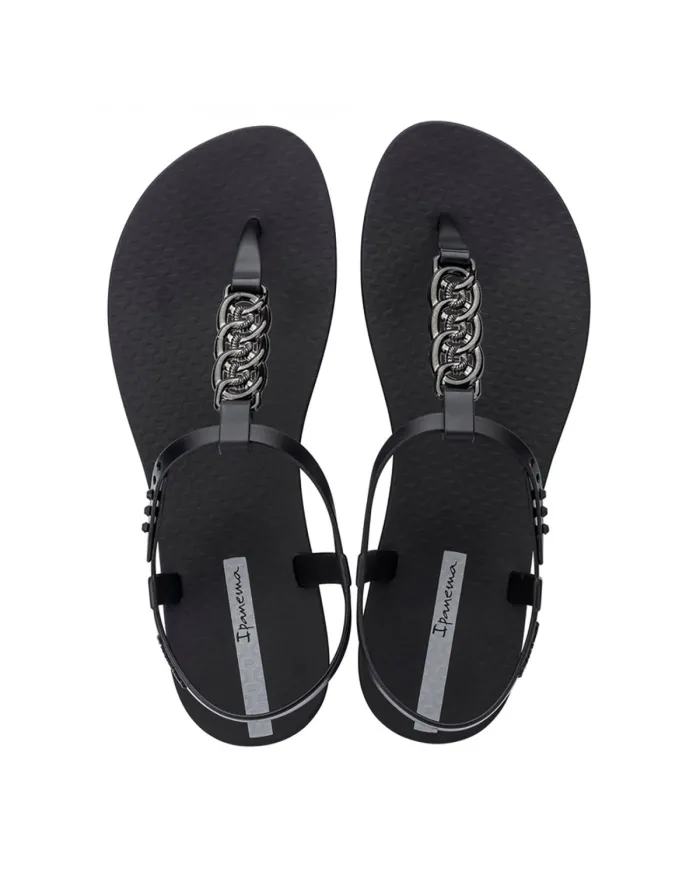Ipanema Class Chain Sandal Nero - Glamour Calzature