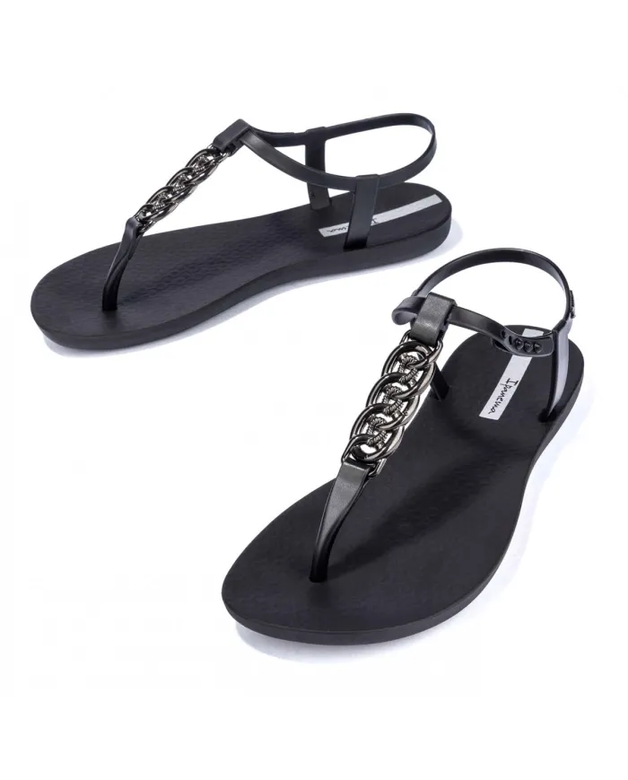 Ipanema Class Chain Sandal Nero - Glamour Calzature