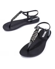 Ipanema Class Chain Sandal Nero - Glamour Calzature