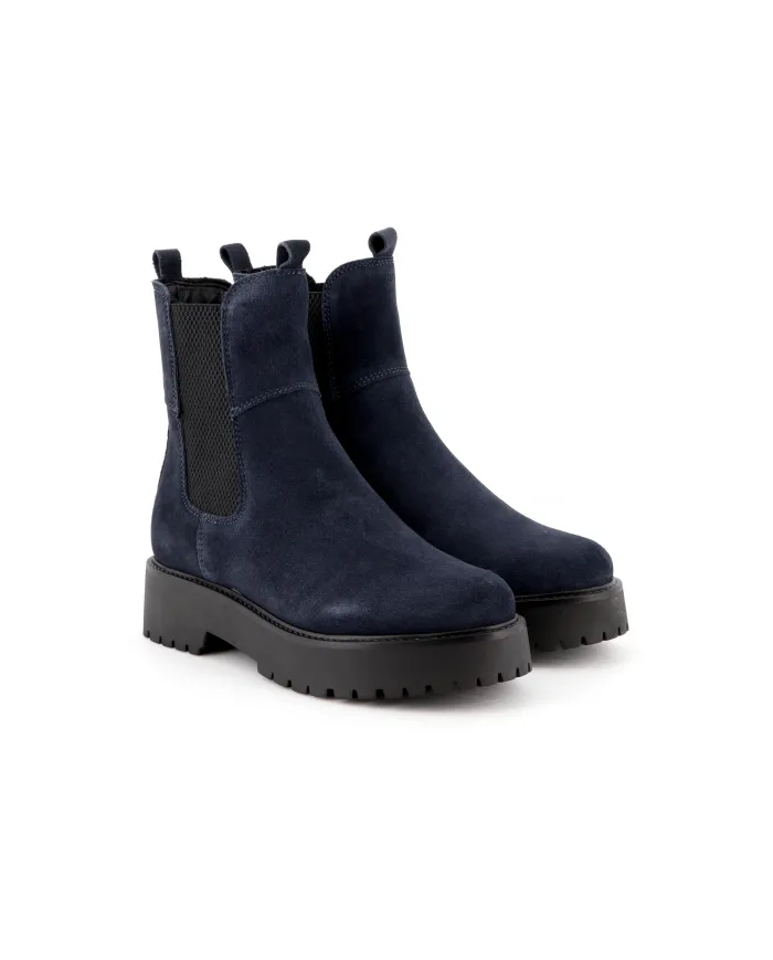 Cinzia Soft Tronchetto Blu - Glamour Calzature